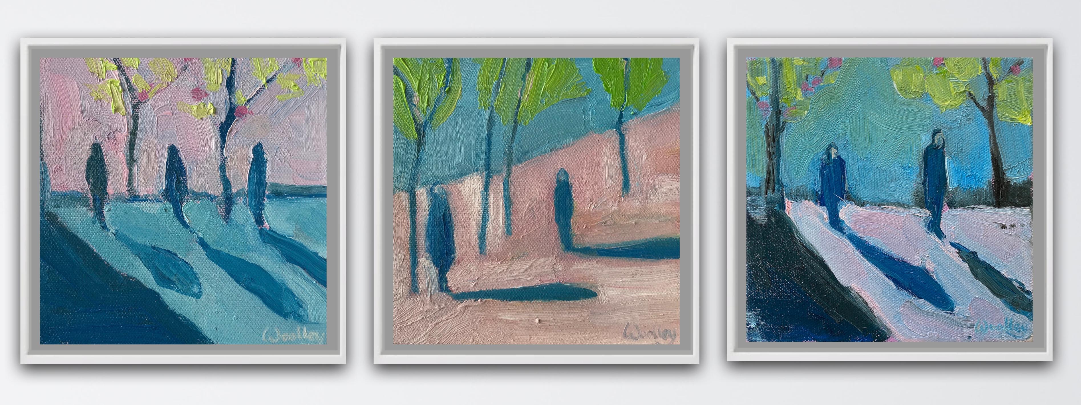 Landscape Painting di Eleanor Woolley - Trittico Ombre d'inverno 9, 11 e 13