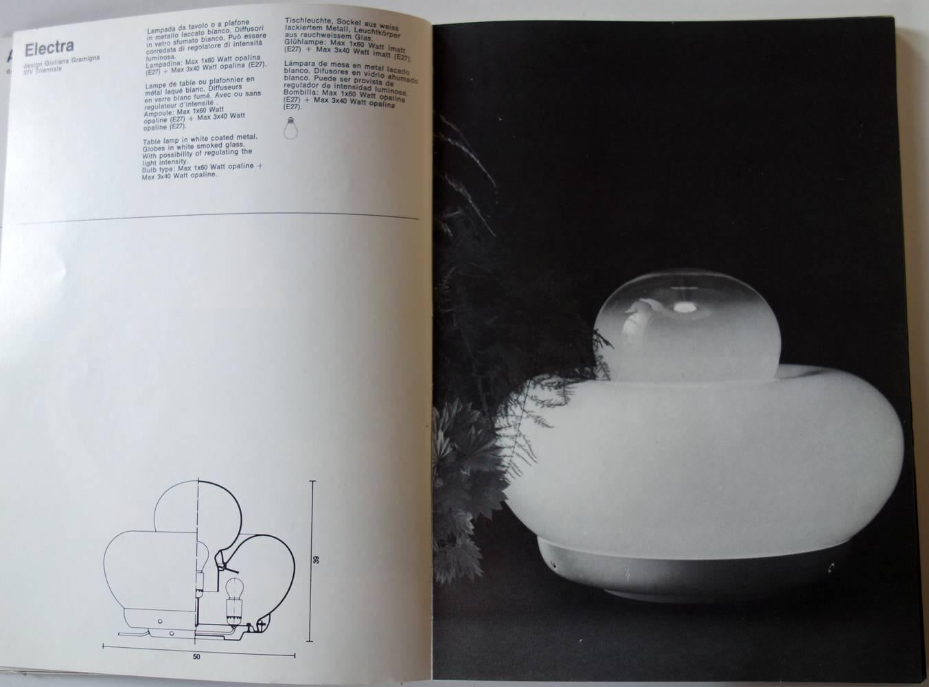 Lampe de bureau « Électra » de Giuliana Gramigna pour Artemide, design italien des années 1960 Excellent état - En vente à Brescia, IT