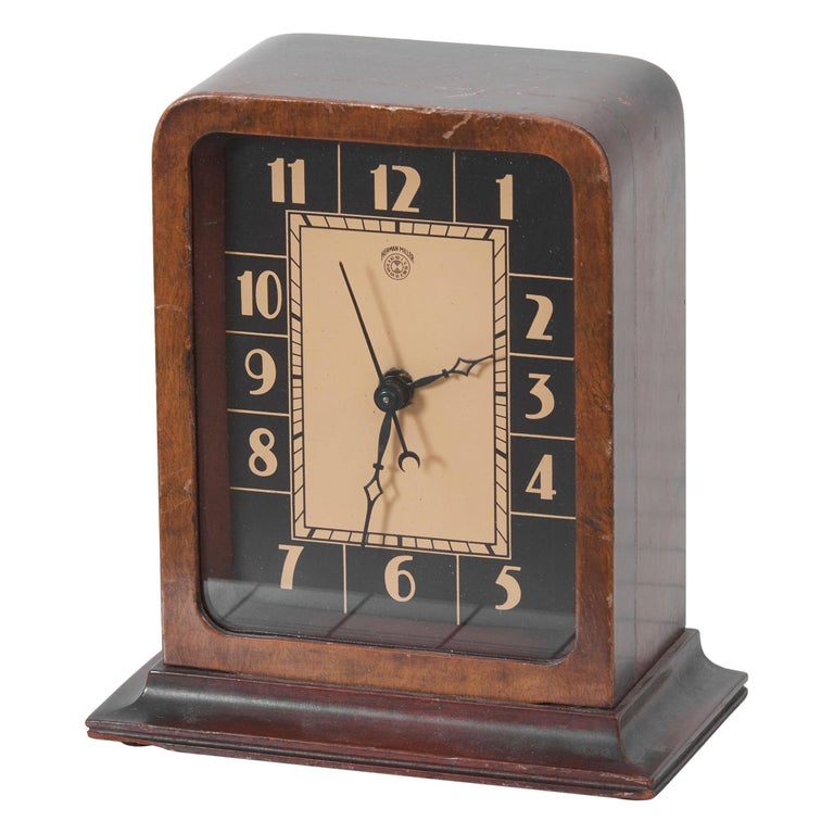 Electric Art Deco Table Clock by Gilbert Rohde for Herman Miller, US ...