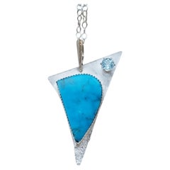 Electric Blue and Sparkle Pendant