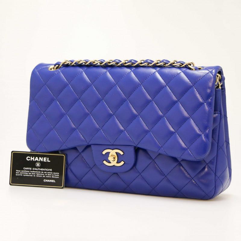 Electric Blue Chanel Jumbo For Sale 6