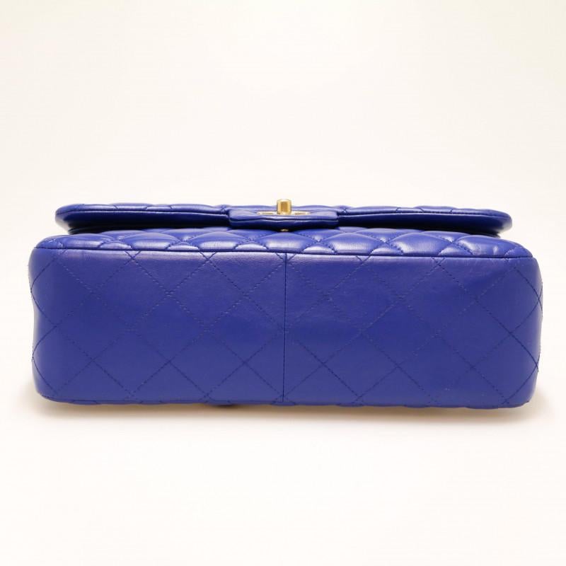 Chanel Jumbo blu elettrico In condizioni buone in vendita a Paris, FR