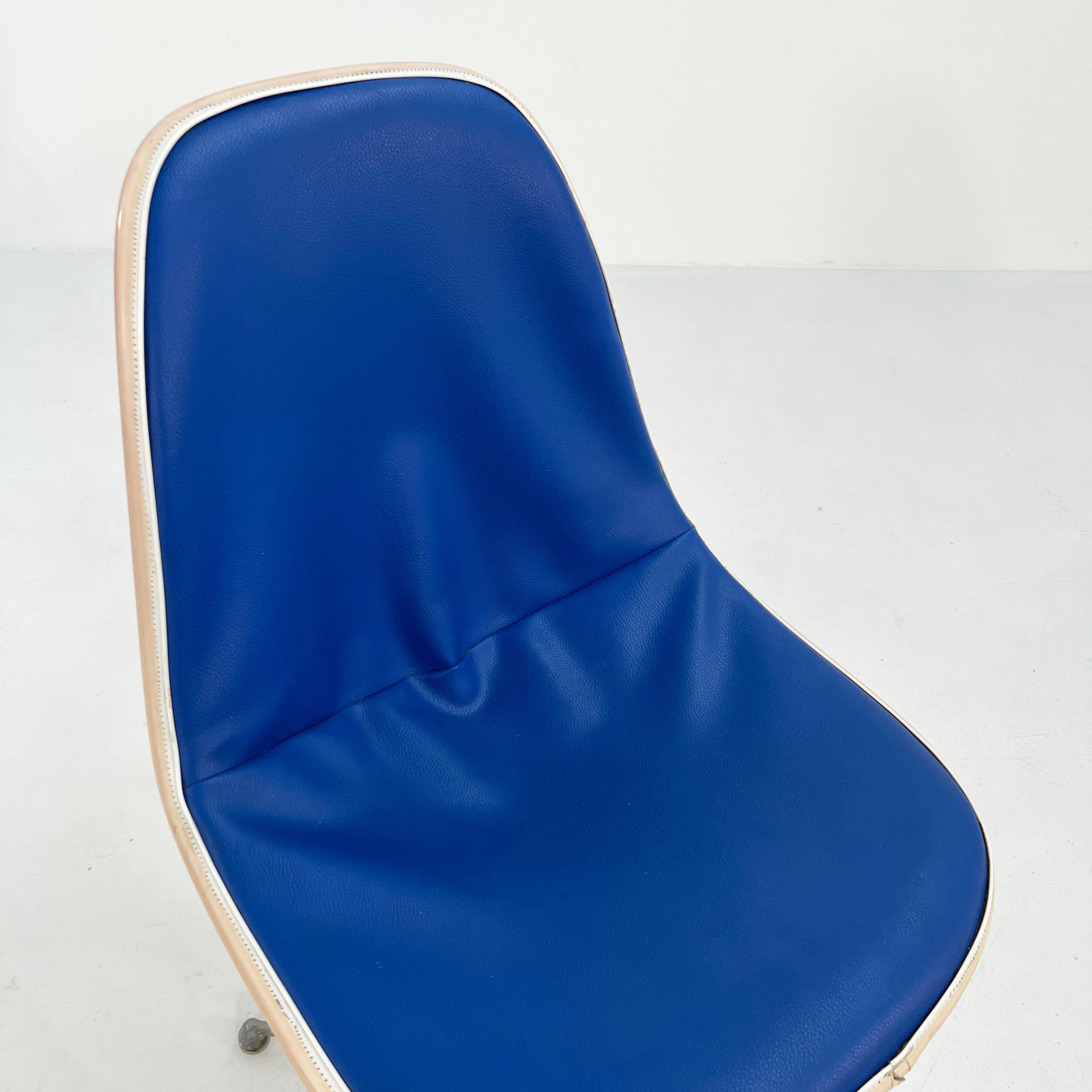 Metal Electric Blue La Fonda Chair by Charles & Ray Eames for Herman Miller, 1960s