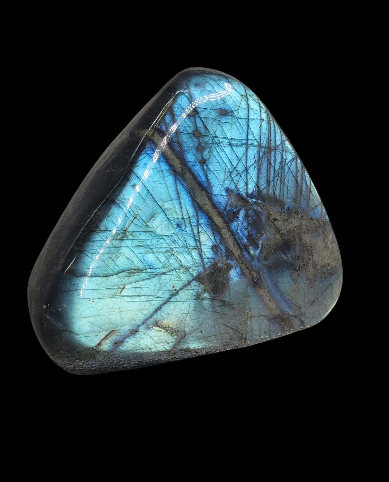 Malagasy Electric Blue Labradorite polished bloc For Sale