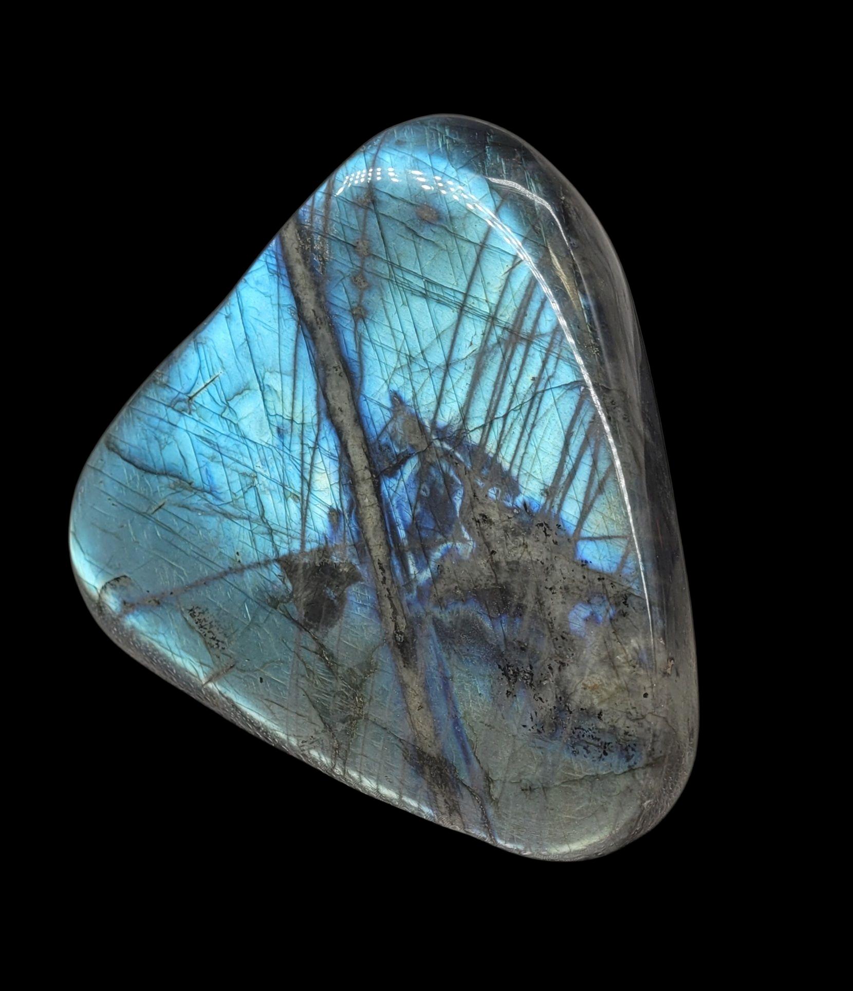 Polished Electric Blue Labradorite polished bloc For Sale