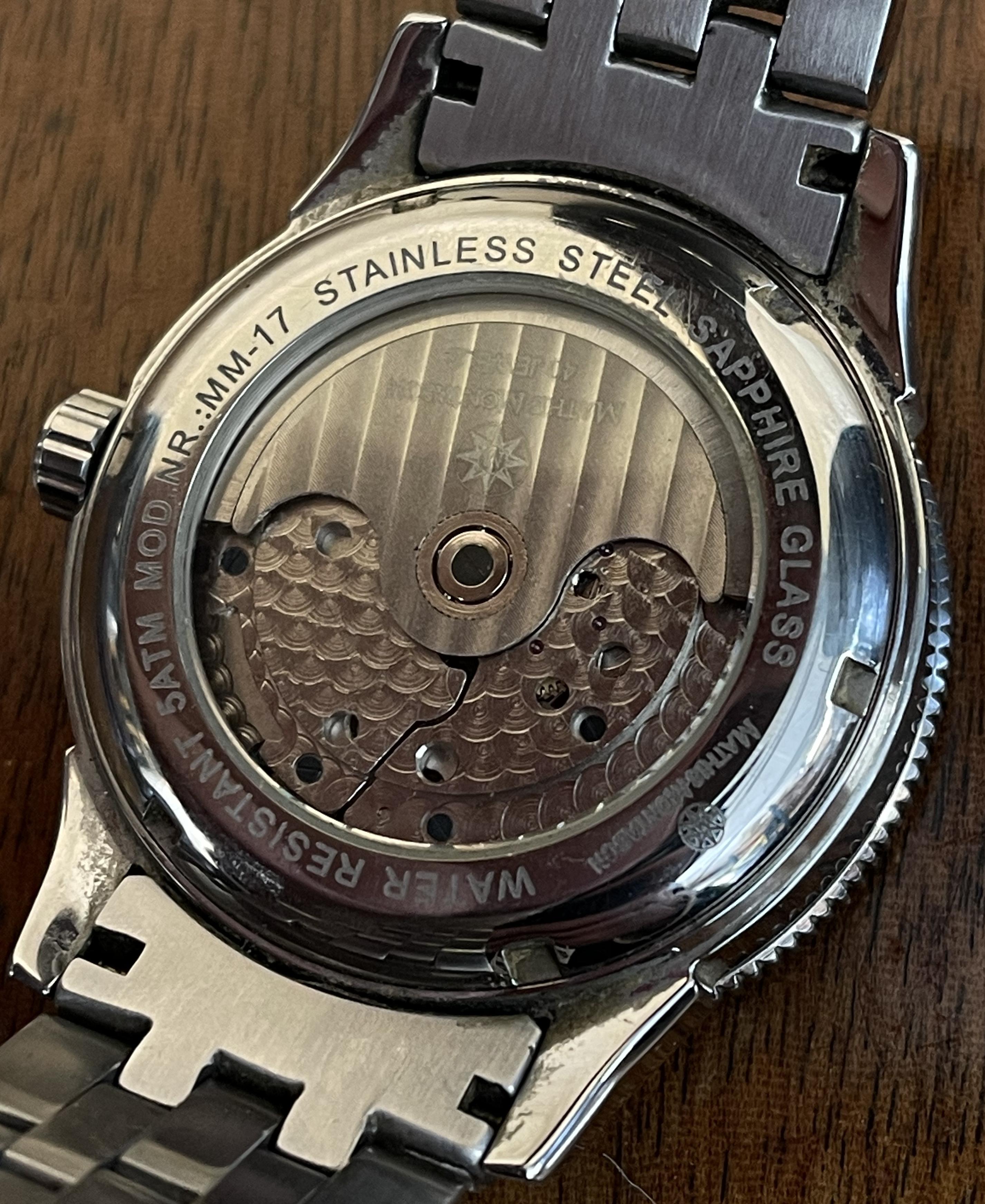 Electric Blue Mathis Montabon Chronograph Mens Wristwatch  For Sale 5