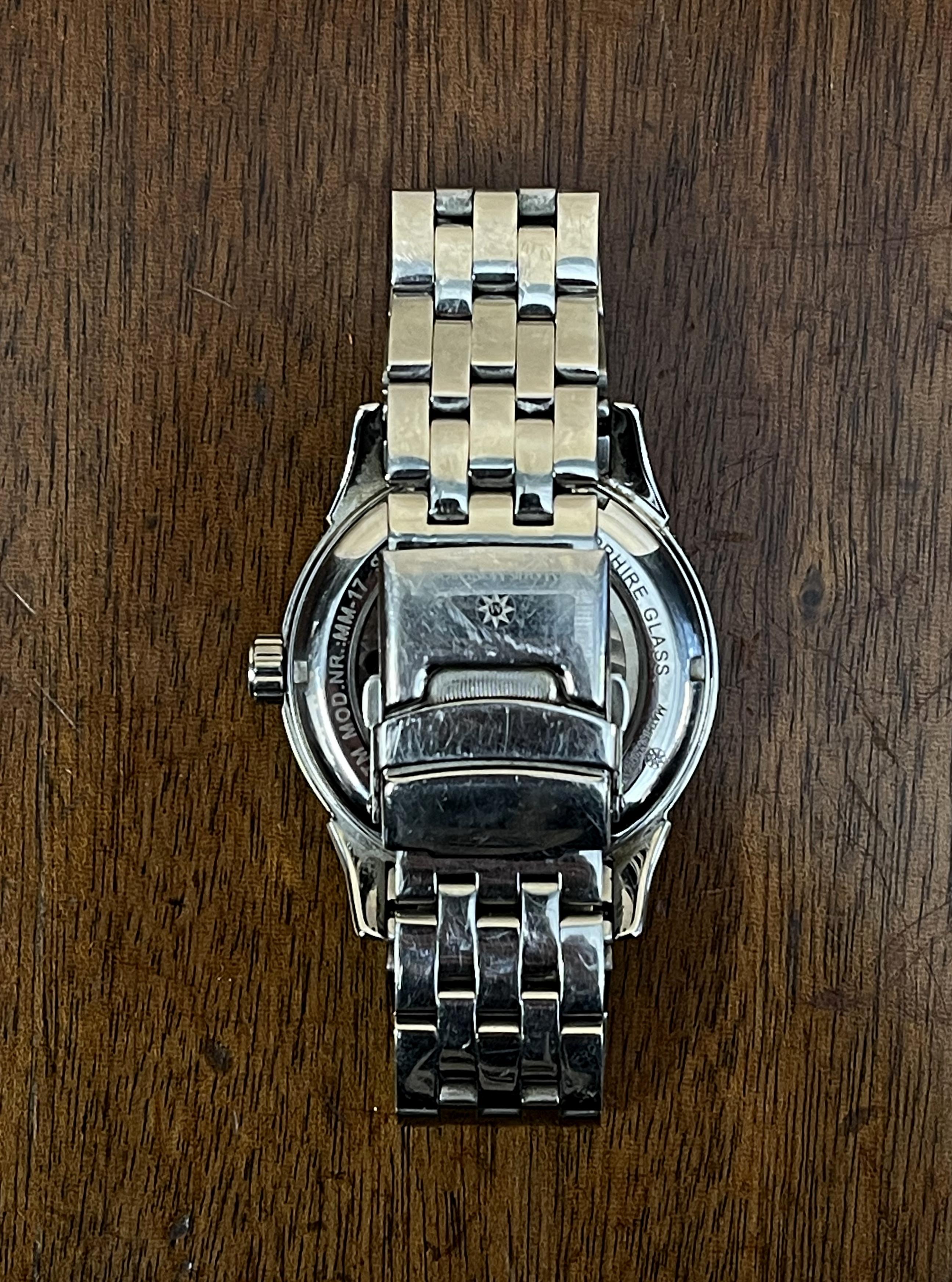 Electric Blue Mathis Montabon Chronograph Mens Wristwatch For Sale 12
