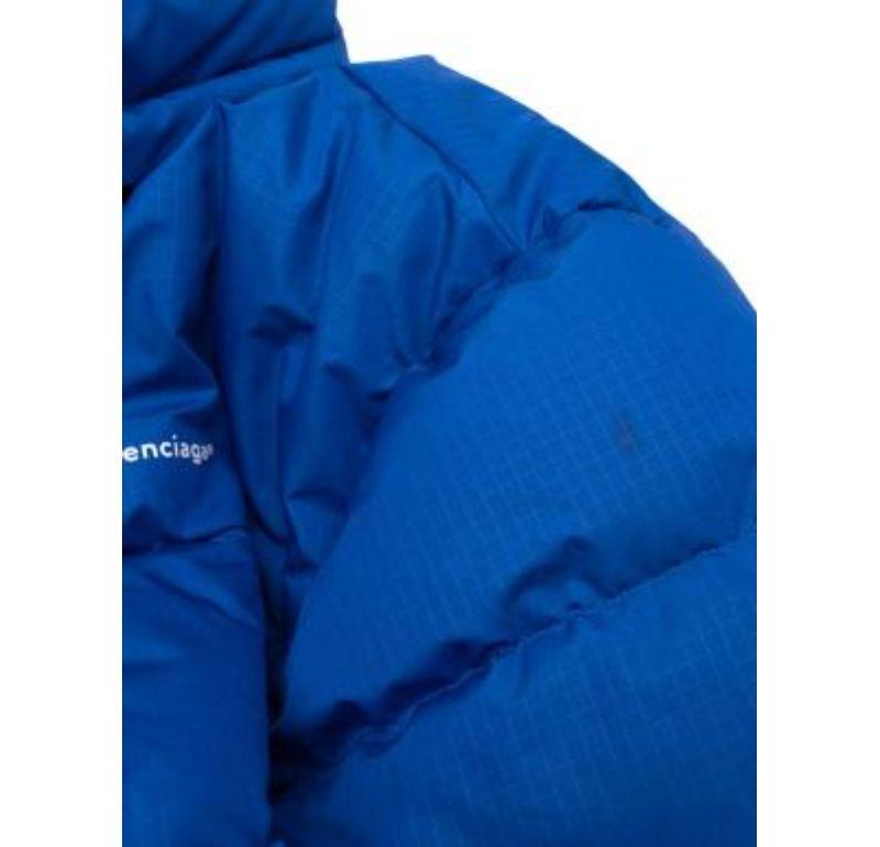 da uomo o donna Giacca Puffer Balenciaga blu elettrico in vendita