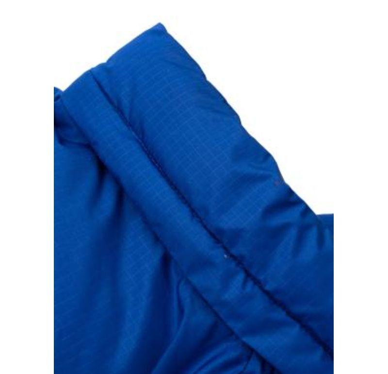 Giacca Puffer Balenciaga blu elettrico in vendita 3