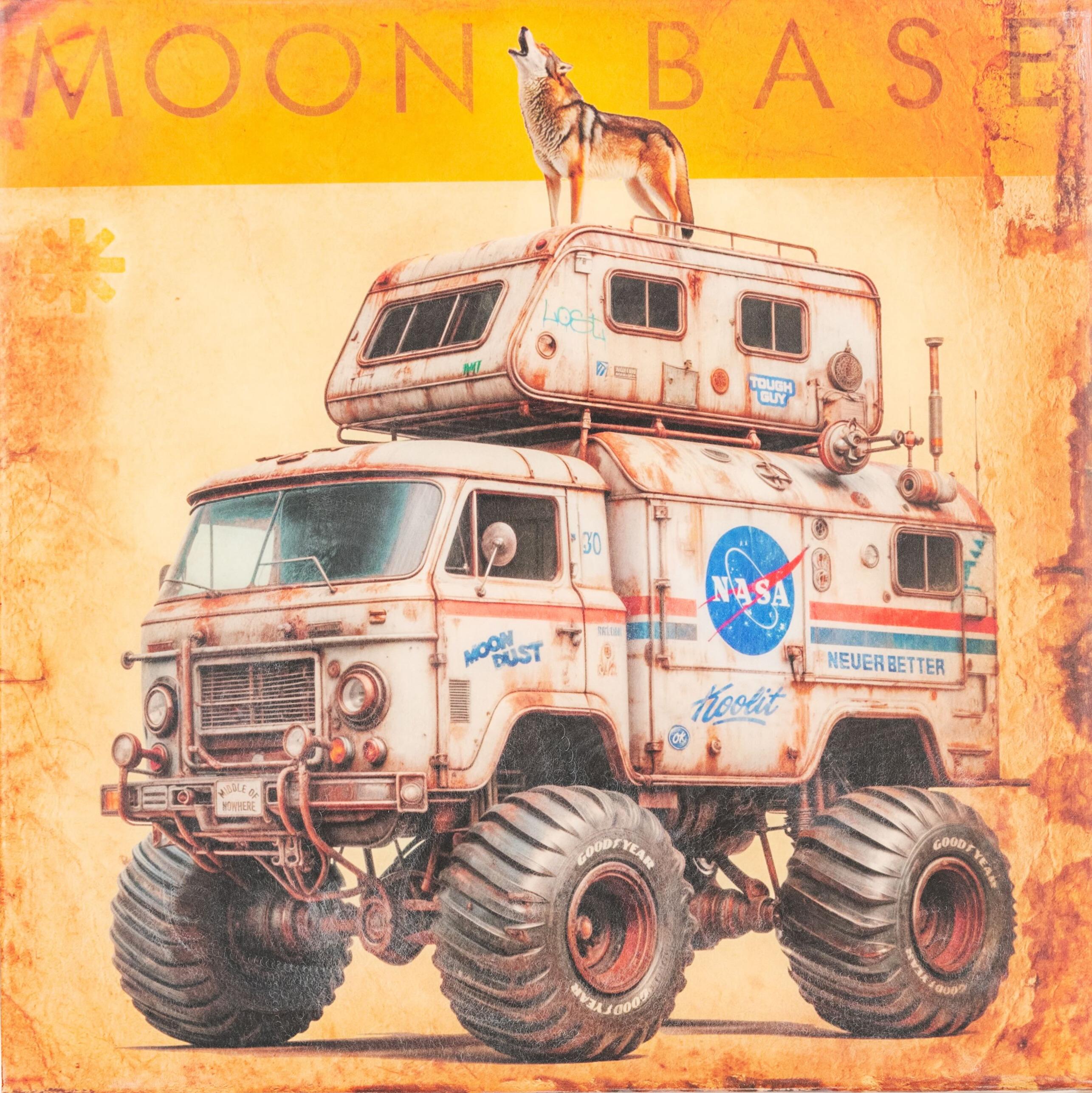 Moon Rock - Mixed Media Art by Electric Coffin