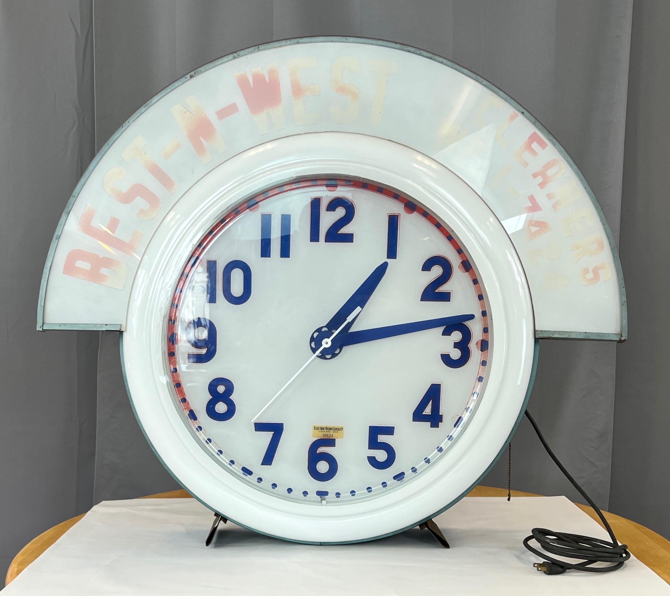 large neon clocks for sale