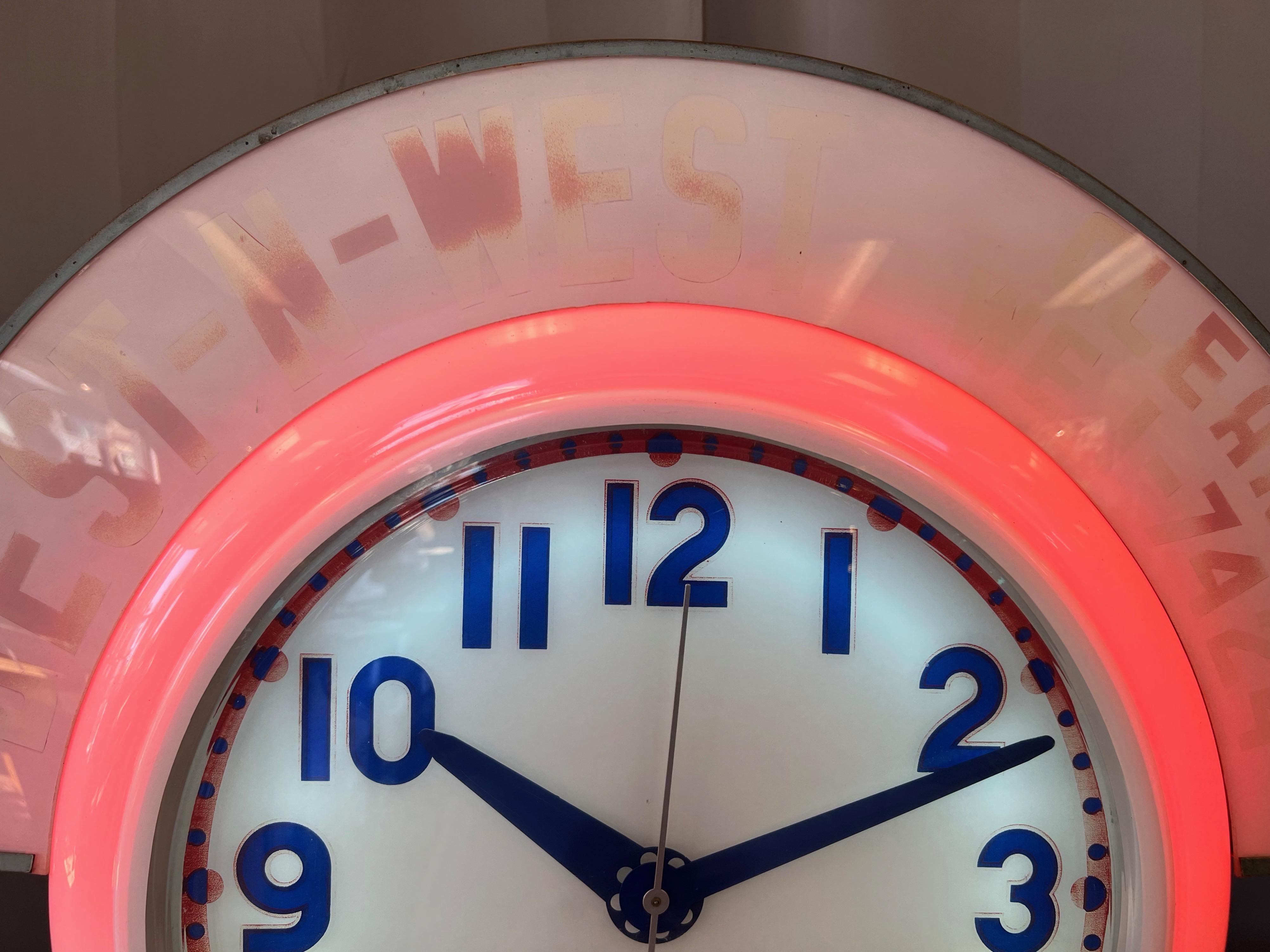 electric neon clock company serial numbers