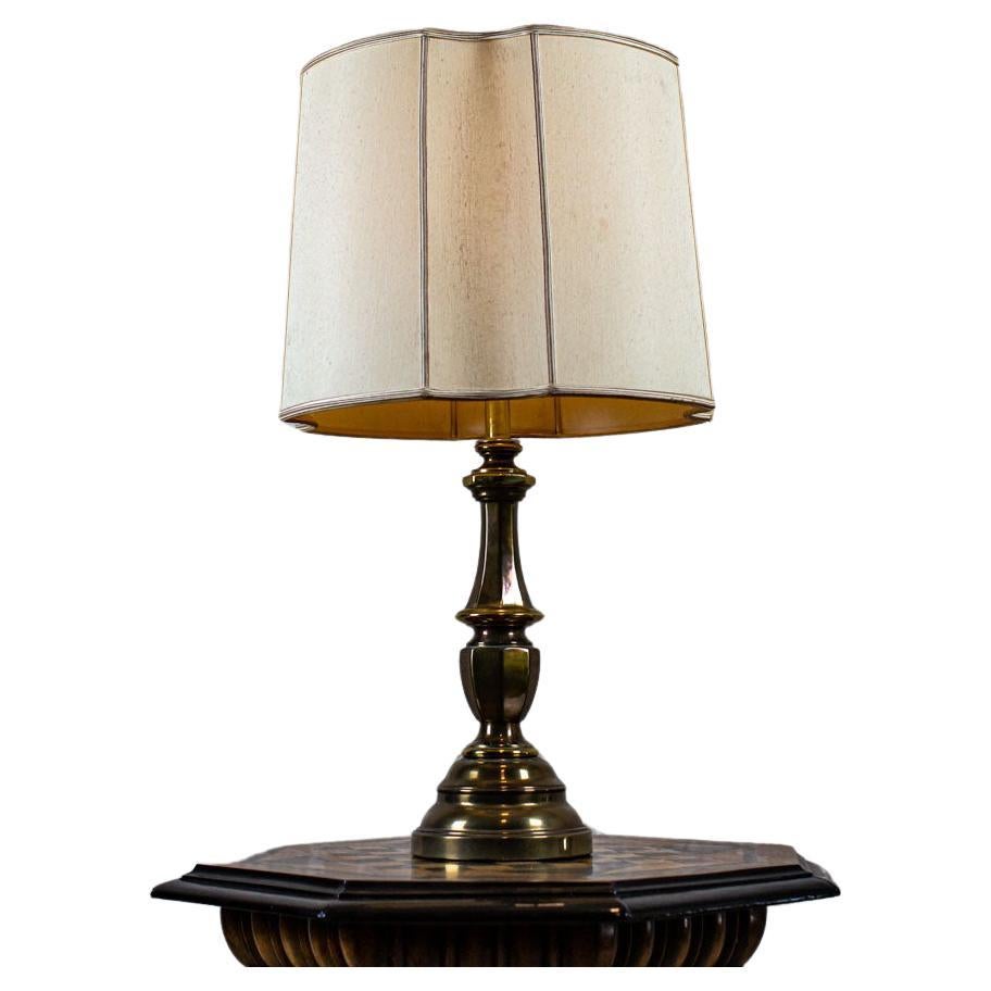 Electric Table Lamp from the 20th Century on Metal Base