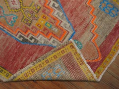 Electric Vintage Turkish Anatolian Scatter Rug