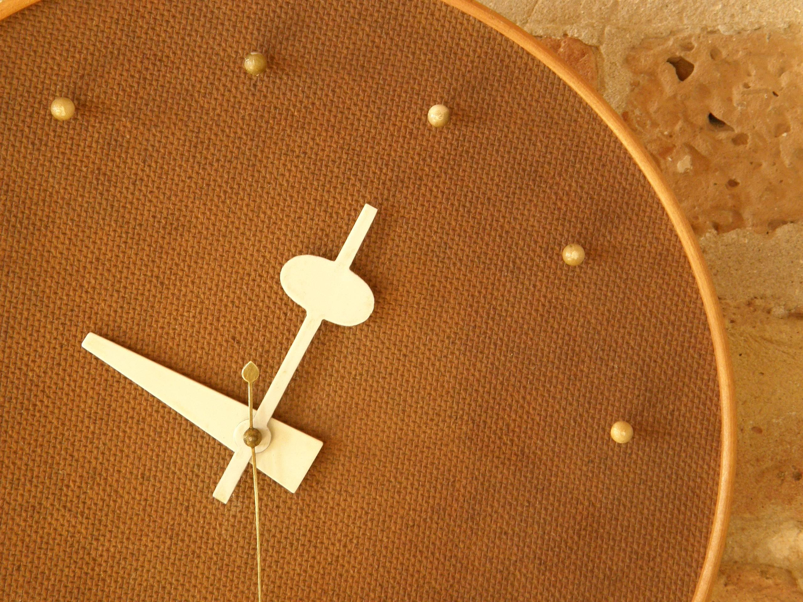 Mid-Century Modern Electric Wall Clock by George Nelson Associates for Howard Miller