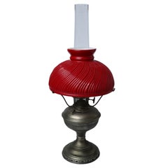 Electrified Kerosene Table Lamp