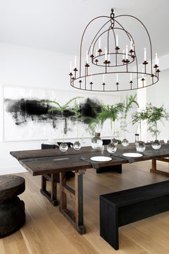 Araña de hierro de dos brazos de la colección de Michael Del Piero