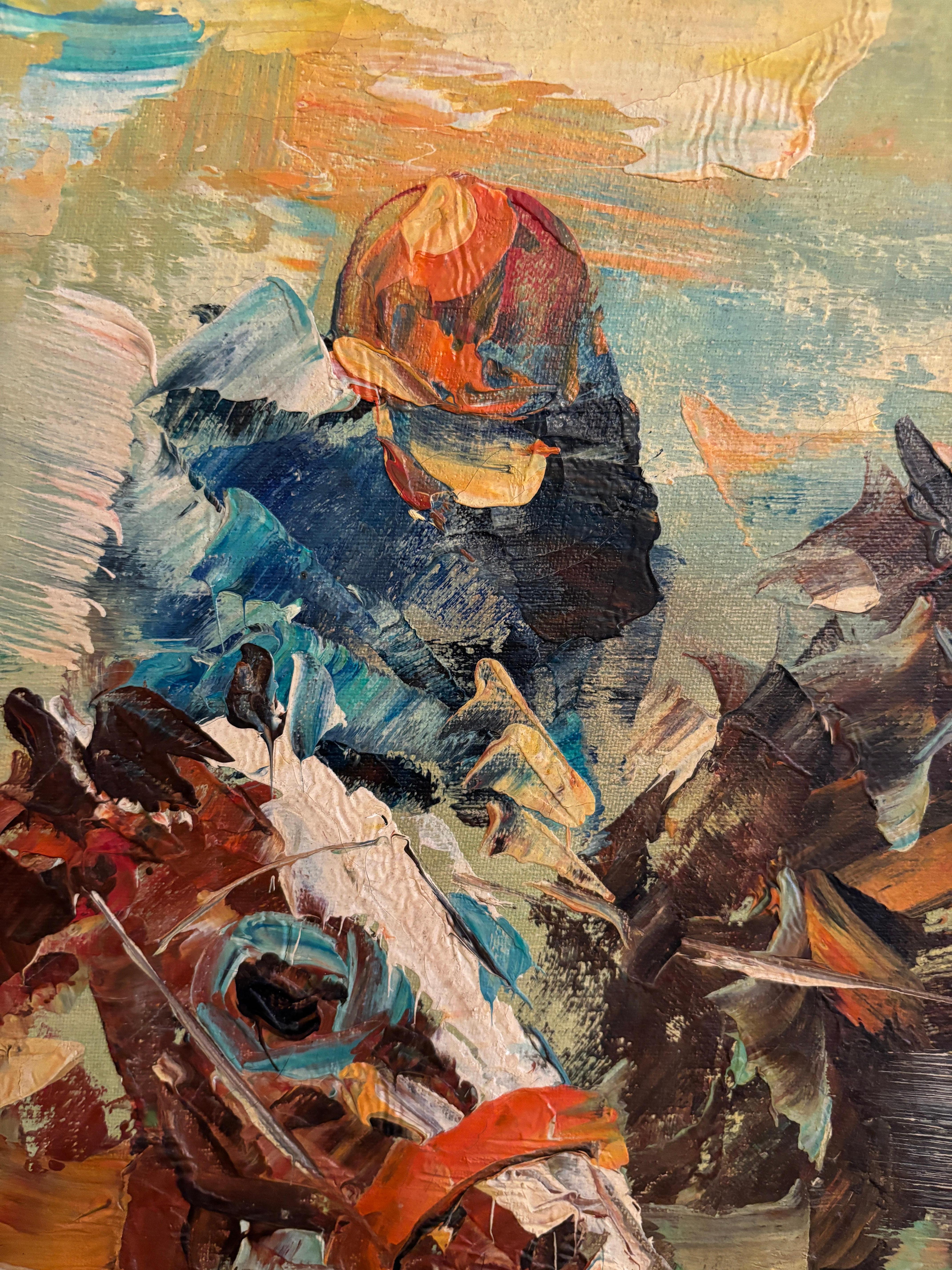 Electrizante ecuestre Óleo sobre lienzo de K. Martin siglo XX en venta