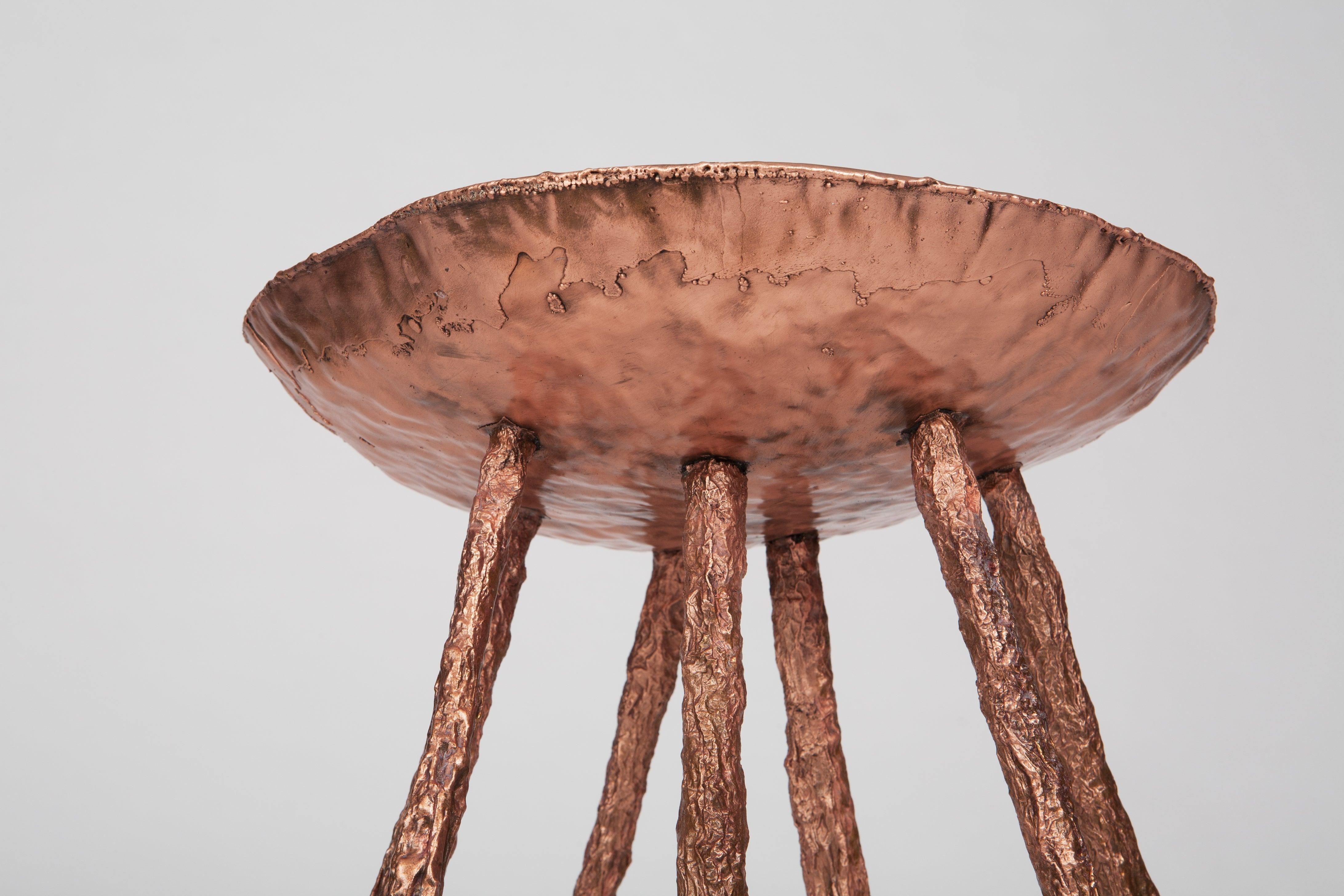 Modern Electroformed Side Table, Signed by Michael Gittings For Sale