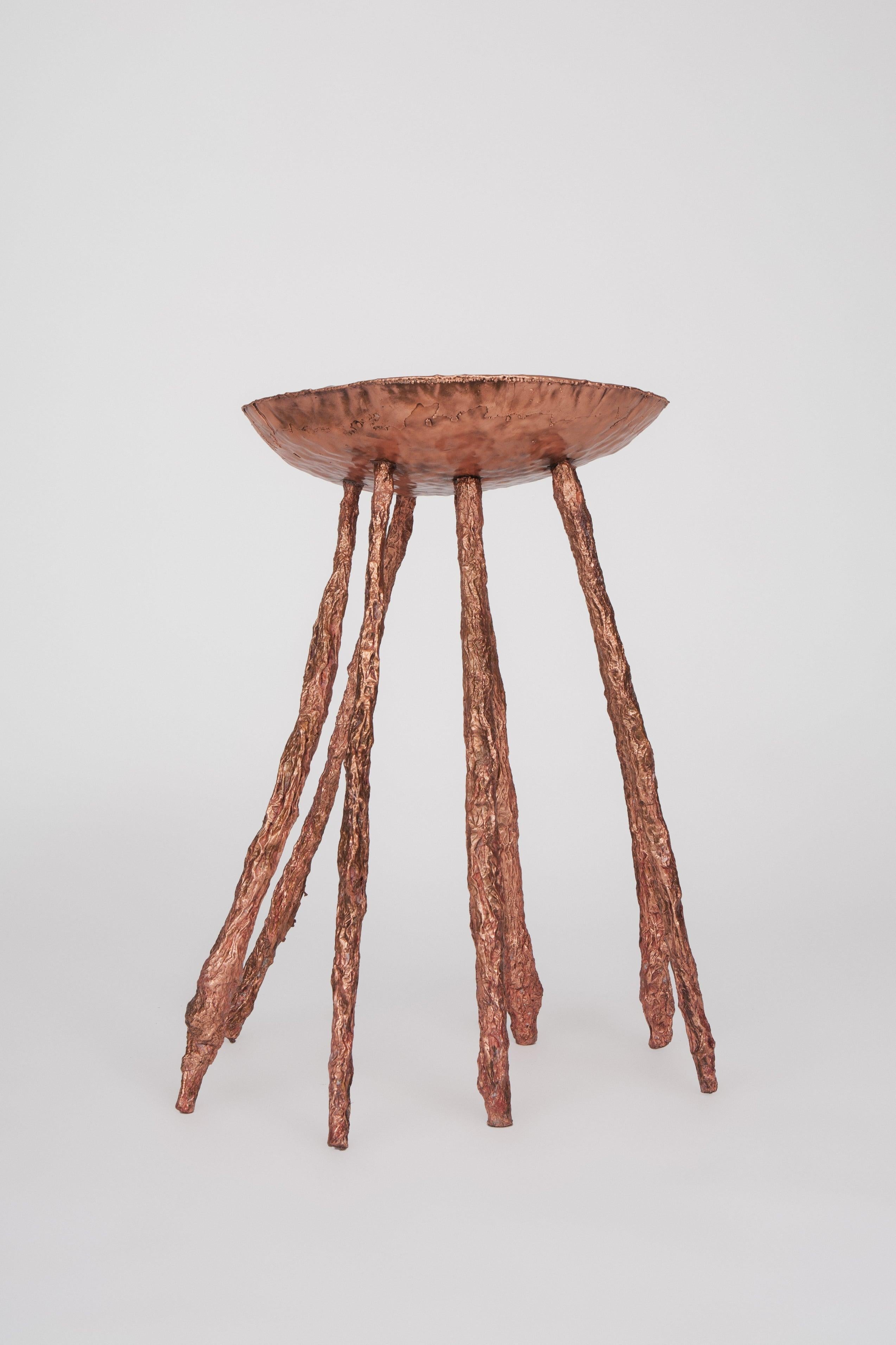 Electroformed Side Table, Signed by Michael Gittings In New Condition In Geneve, CH