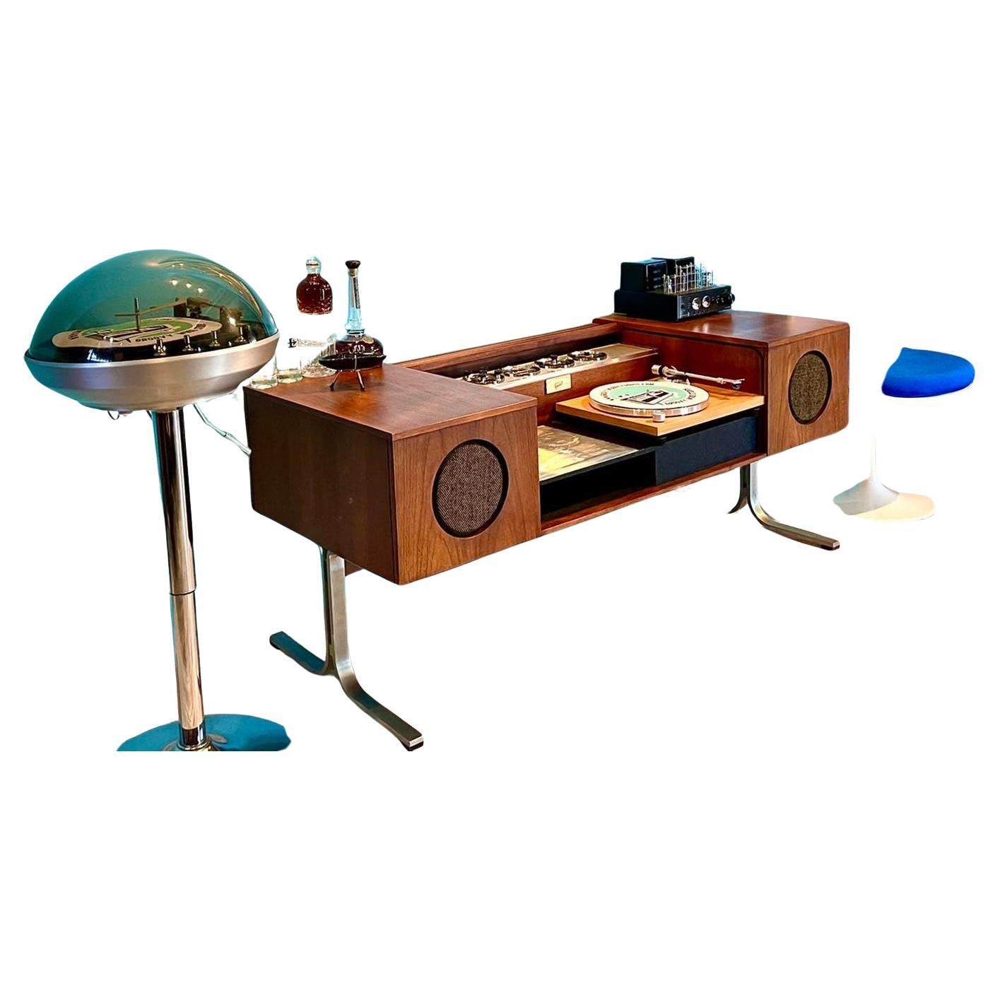 Electrohome 701 Circa 75 stereo console radio record player (eames baughman lk) For Sale