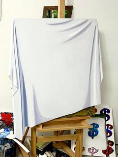 Hand Painted on Panel Pop Art Modern Trompe L’oeil contemporary Illusion