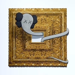 "Ode to Kaws Grey Bendy" (painted 3-D)