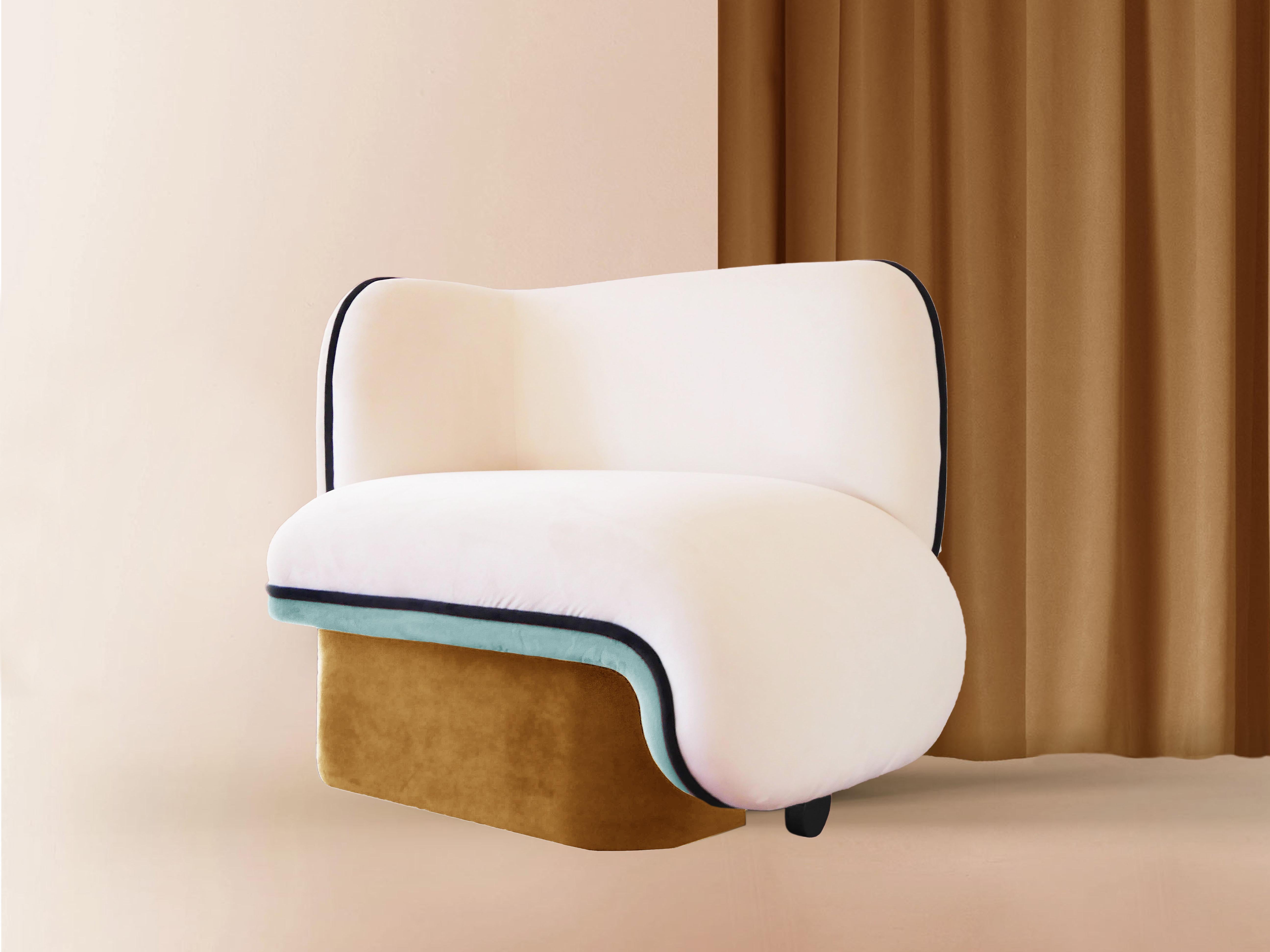 Elefante armchair by Dovain Studio
Dimensions: H 86 x W 105 x D 65 x SH 39 cm
Materials: Velvet, Wood

Dovain Studio
Creative direction by Sergio Prieto, a Spanish artist-designer who was born in Talavera de la Reina in 1994. He dedicated