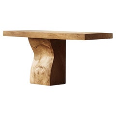 Elefante by NONO Console 11, Stout Oak Base, Refined Top