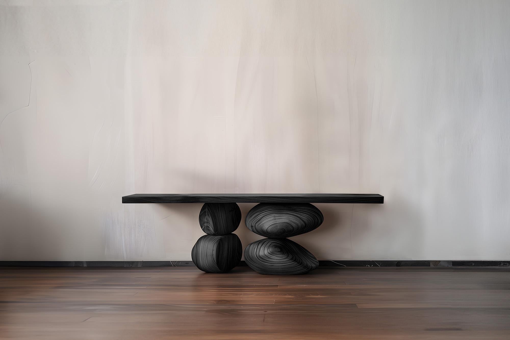 Brutalist Elefante Console Table 31 by NONO, Fluid Wood Design, Design by Escalona For Sale