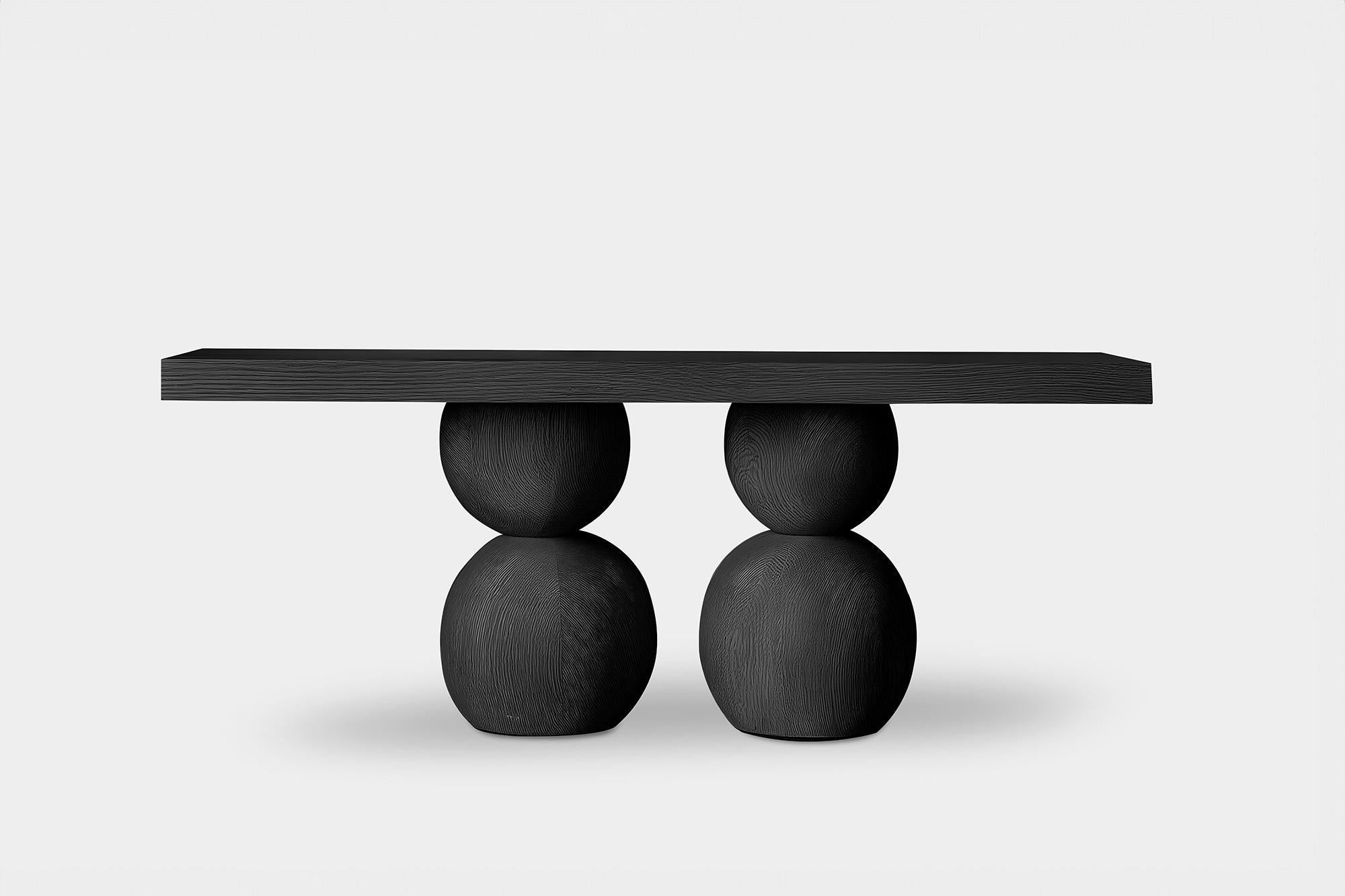 Mexican Elefante Console Table 41, Joel Escalona, Solid Wood, Organic Curves For Sale