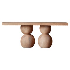 Tavolo consolle Elefante 41, Joel Escalona, Legno massiccio, Curve organiche