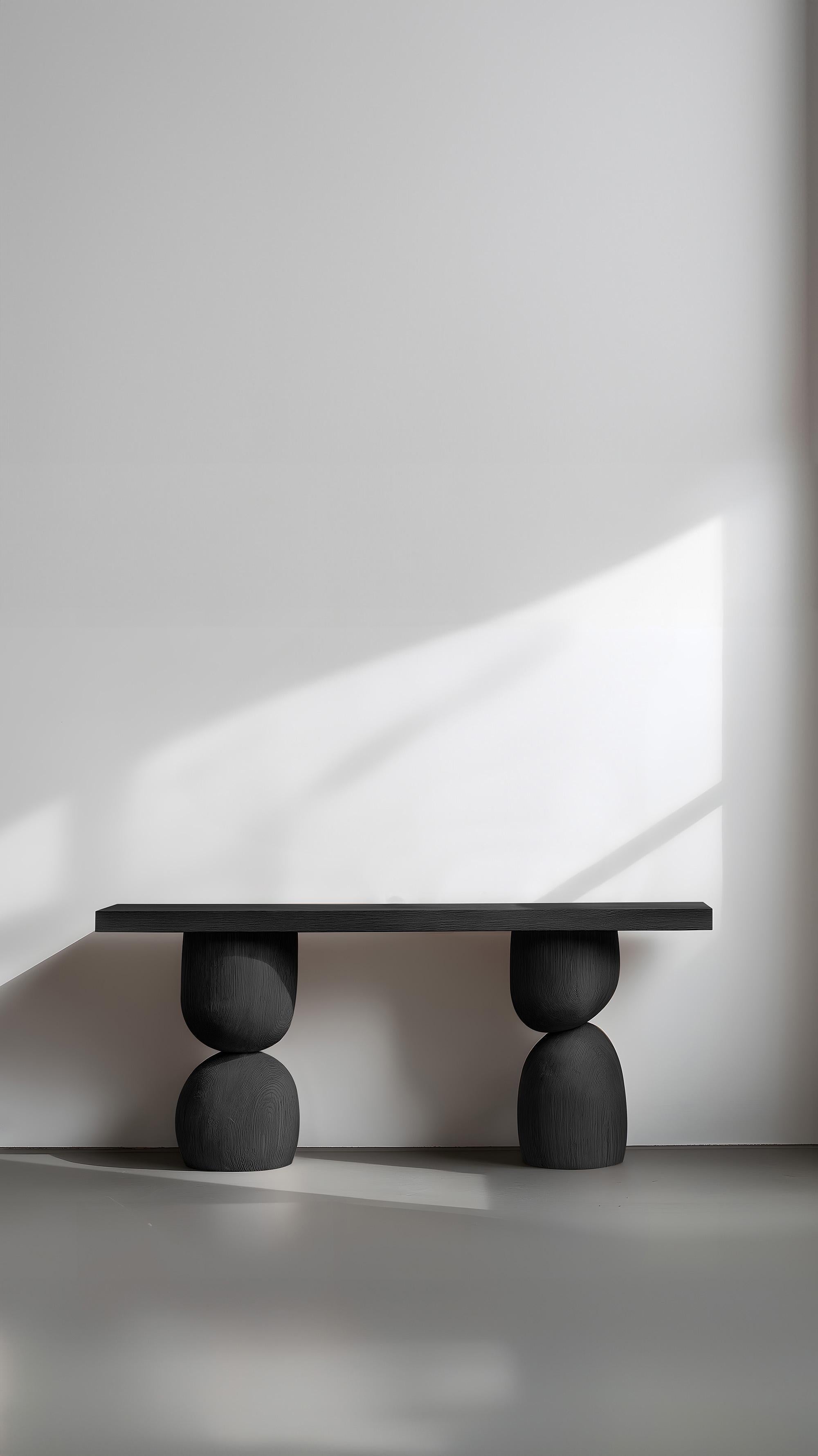 Contemporary Elefante Console Table 55, Joel Escalona, Dynamic Wood Design For Sale