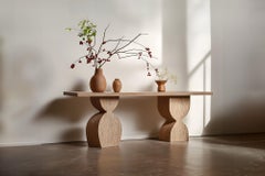 Elefante Console Table 59 by NONO, Deep Solid Wood, Luxurious Touch