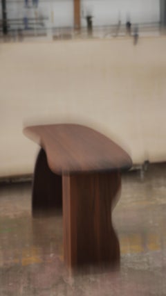 Elefante Desk 21 Clean Lines, Office Elegance, Made of Walnut Wood