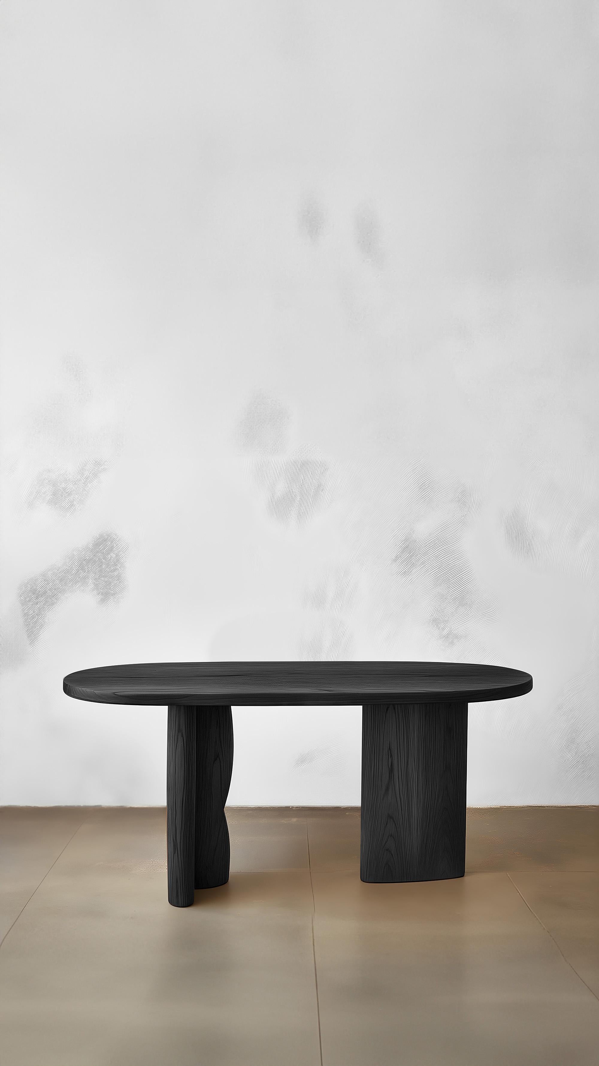 Contemporary Elefante Desk 24 Sleek, Converts for Various Uses, Solid Wood For Sale