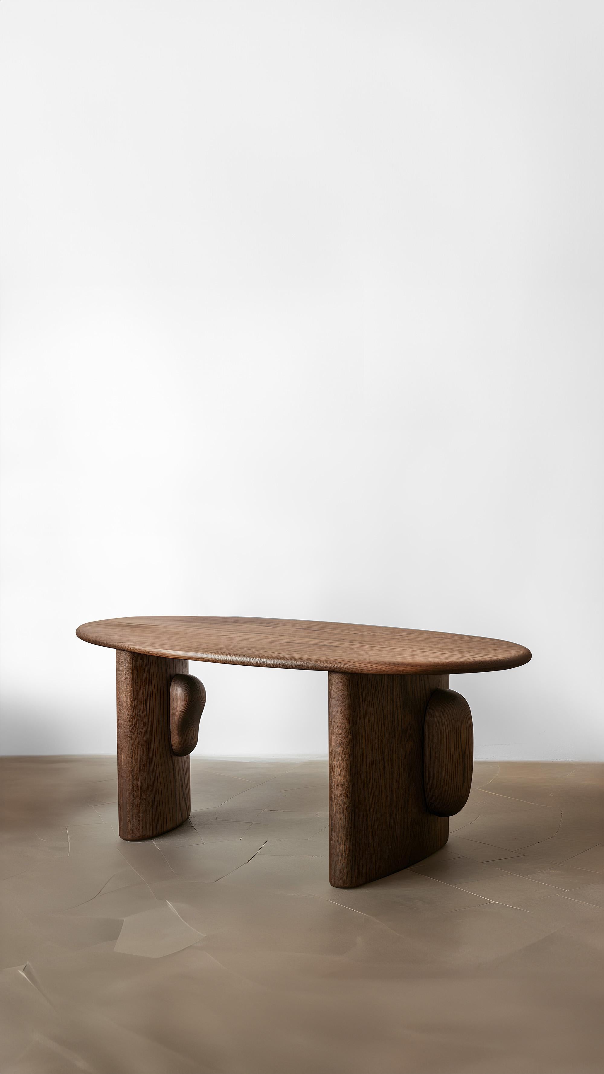 Mid-Century Modern Elefante Desk 6 Optimal for Professional Use, Made of Wood For Sale