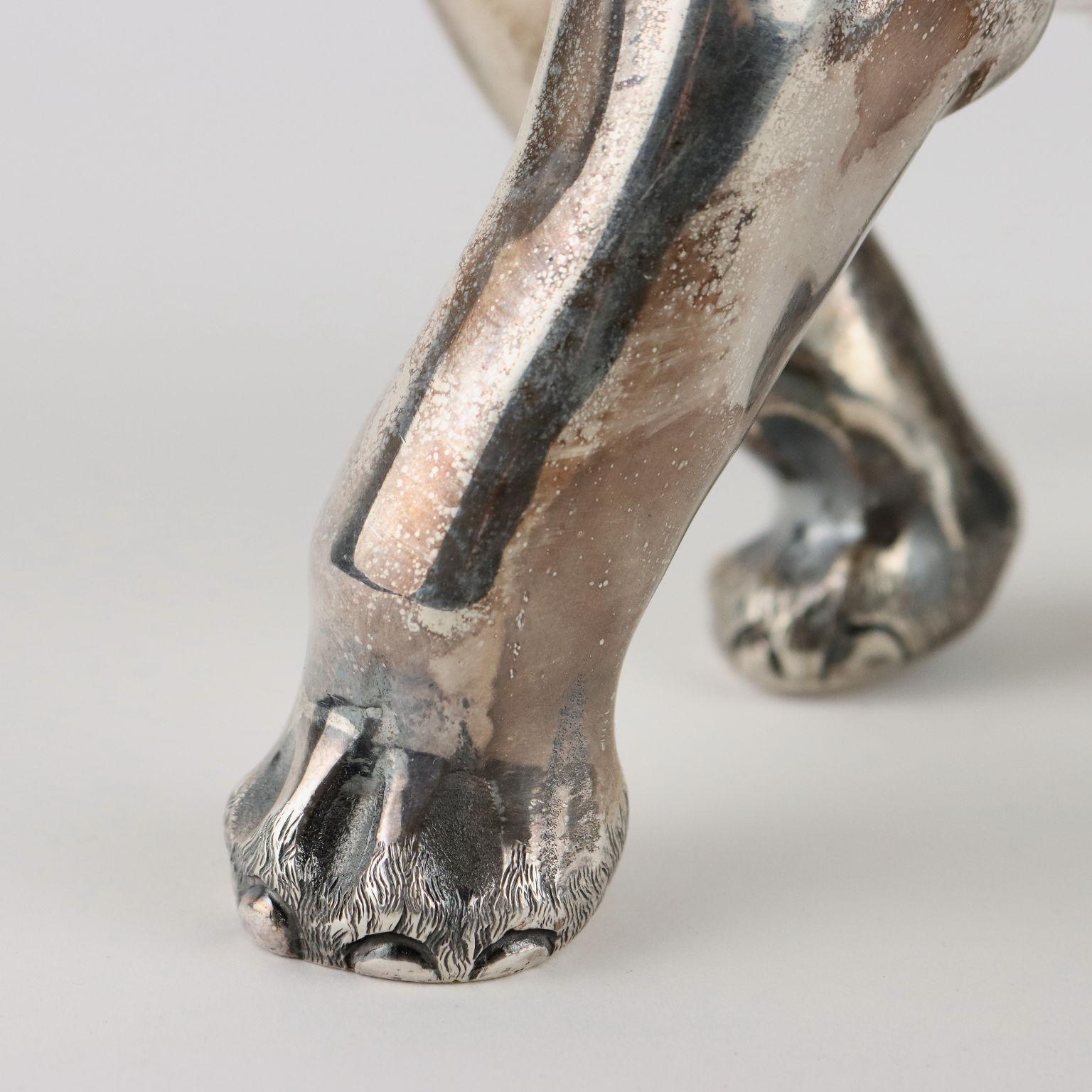Elefante de plata Artesanía Mazzucato Italia Segunda mitad '900 Plata esterlina en venta