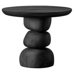 Table d'appoint Elefante 1, Joel Escalona, Élégance en bois massif de noyer