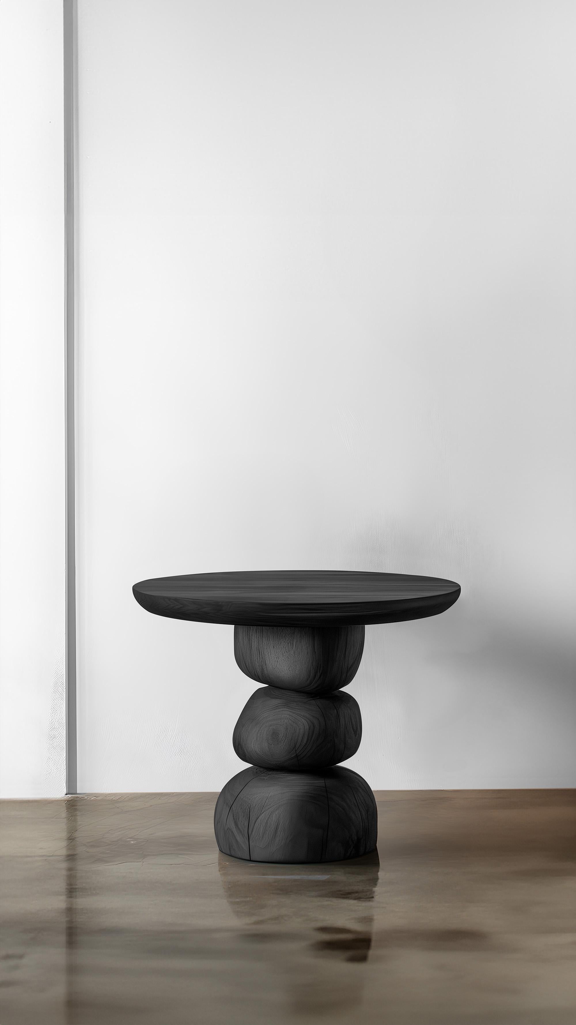 Bois de feuillus Table d'appoint Elefante 1, Joel Escalona, Élégance en bois massif de noyer en vente