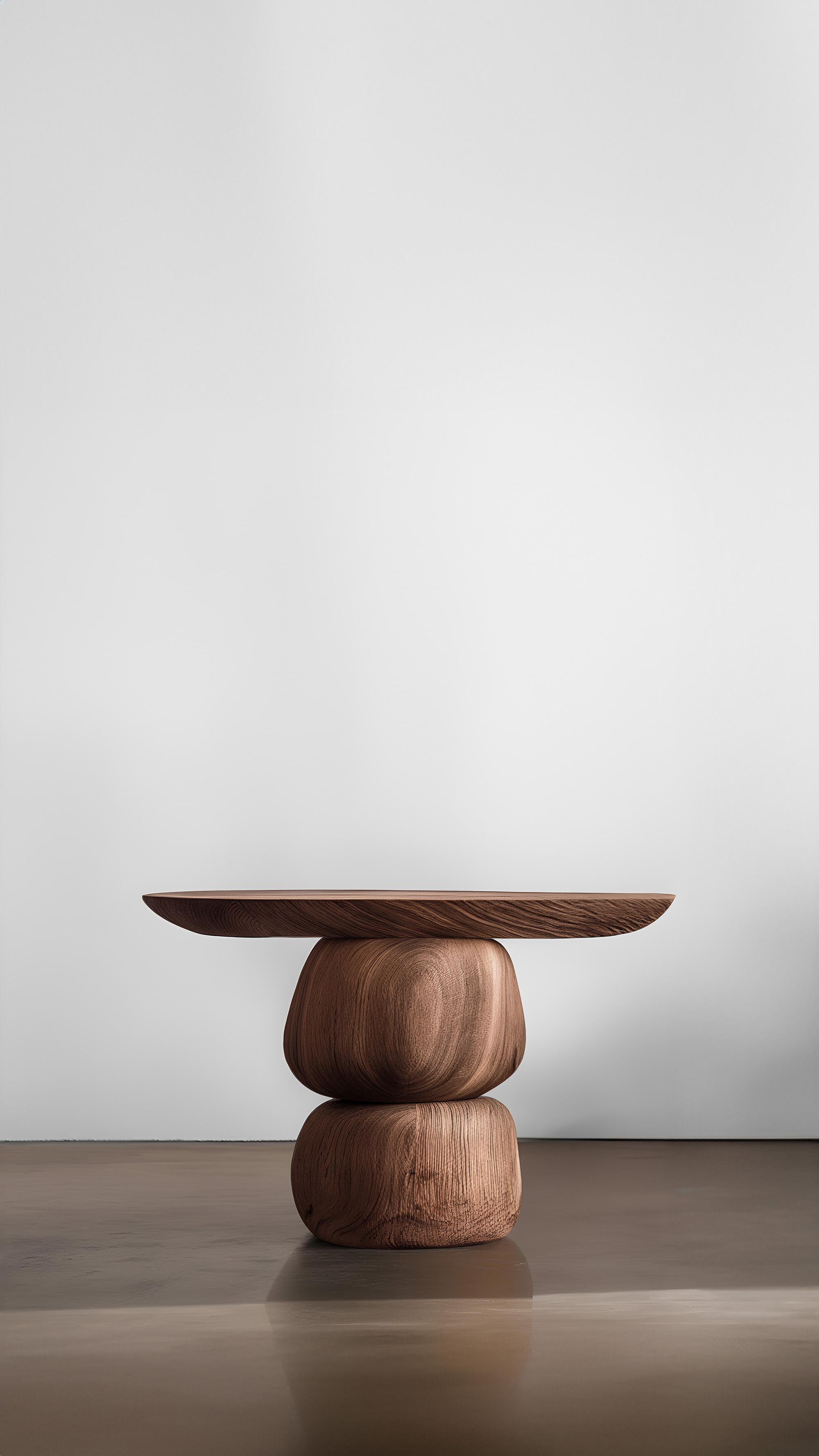 Elefante Side Table 13 by NONO, Solid Wood, Dynamic Shapes In New Condition For Sale In Ciudad de México, CDMX