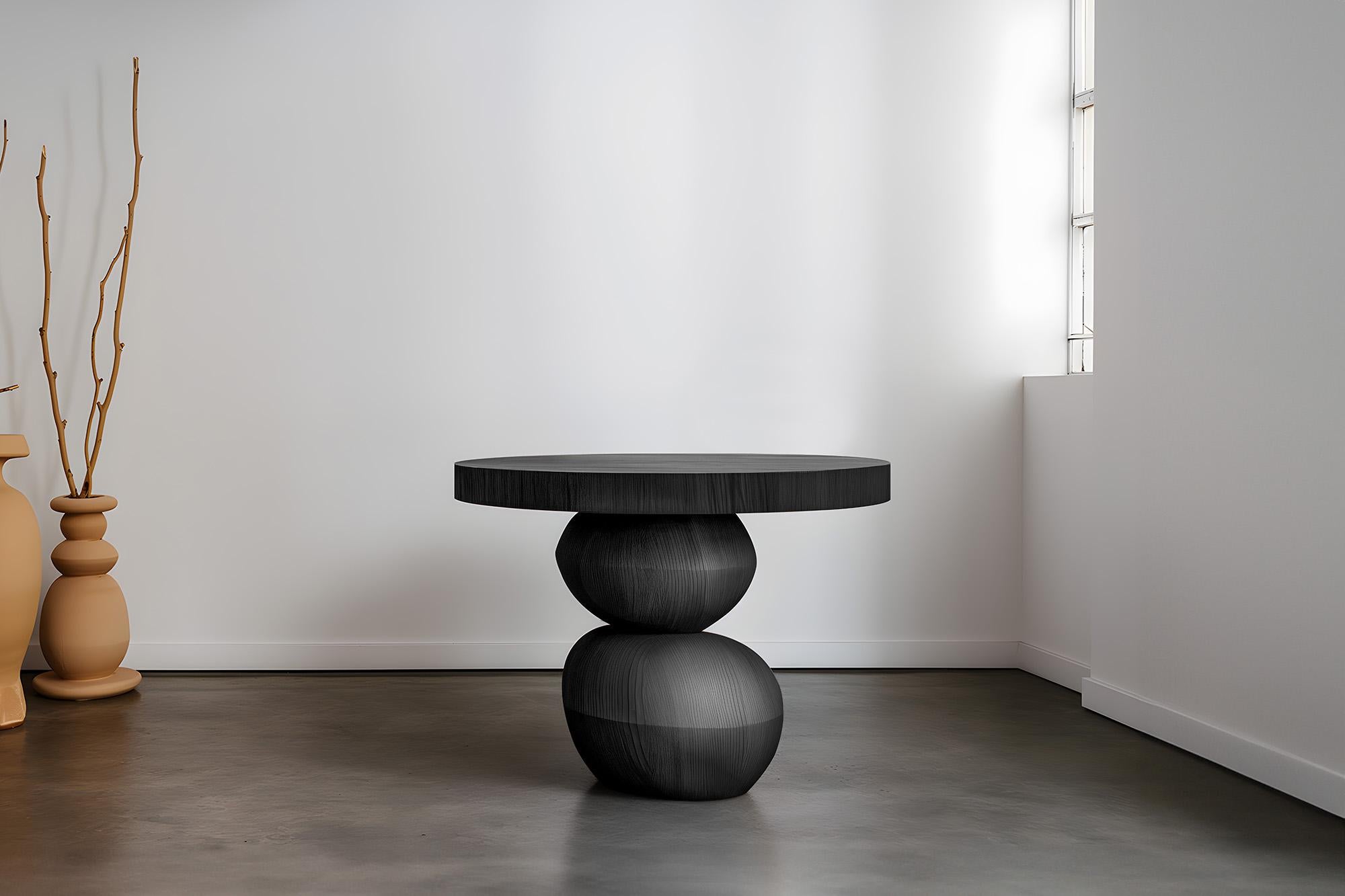 Elefante Side Table 13 by NONO, Solid Wood, Dynamic Shapes For Sale 1