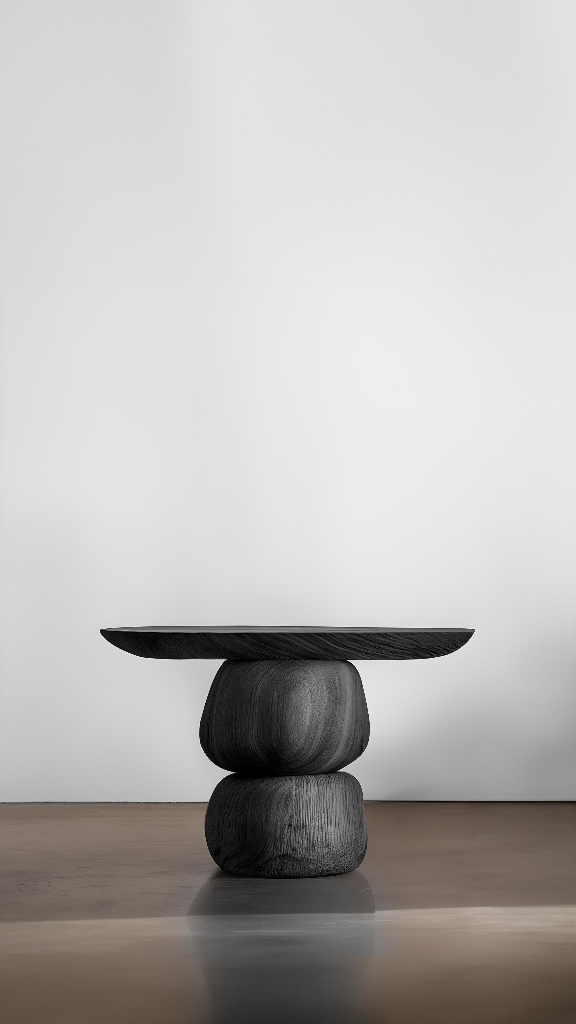Elefante Side Table 13 by NONO, Solid Wood, Dynamic Shapes For Sale 2