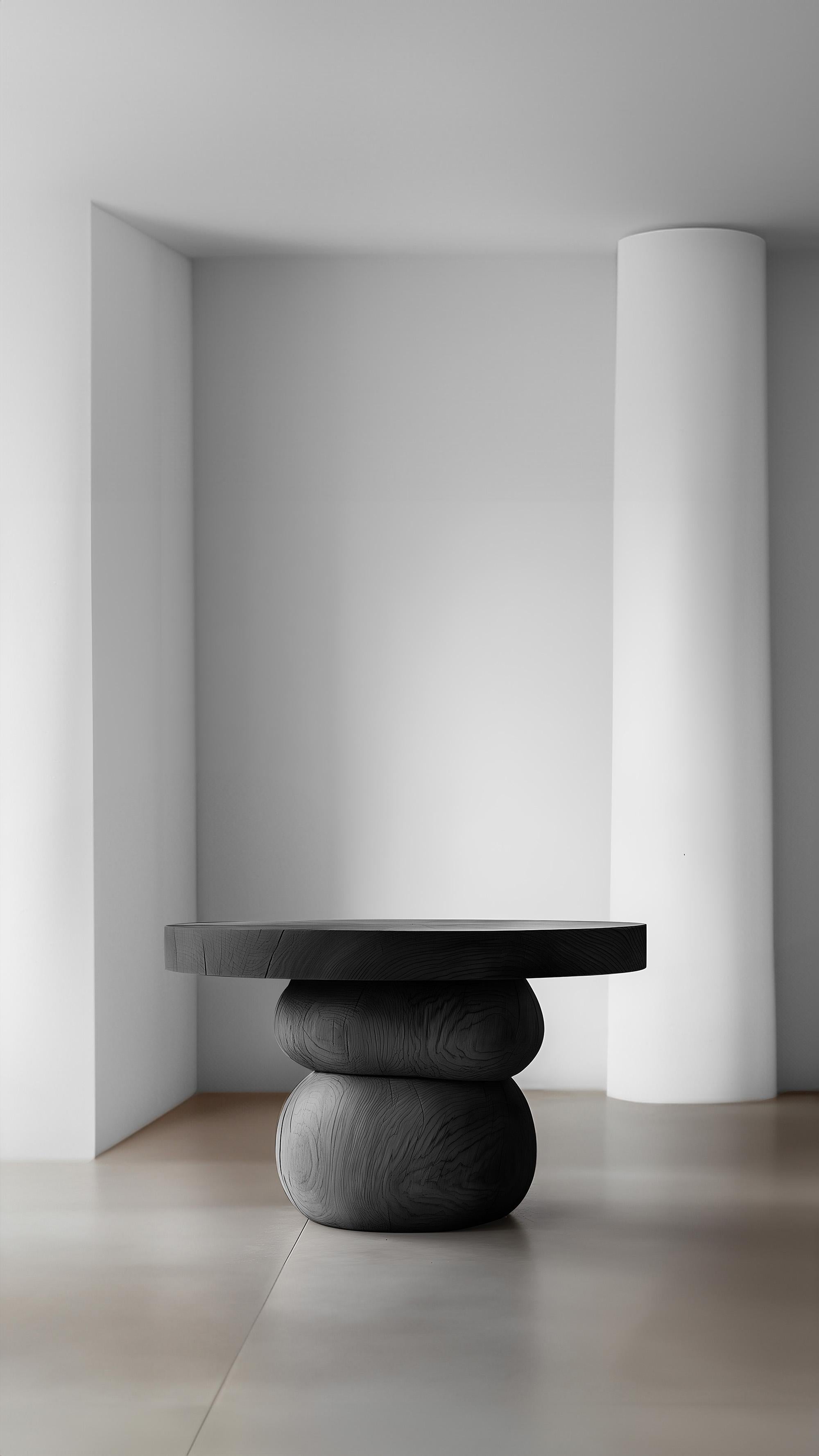 Elefante Side Table 5 by Joel Escalona, Solid Wood, Artistic Curves For Sale 2