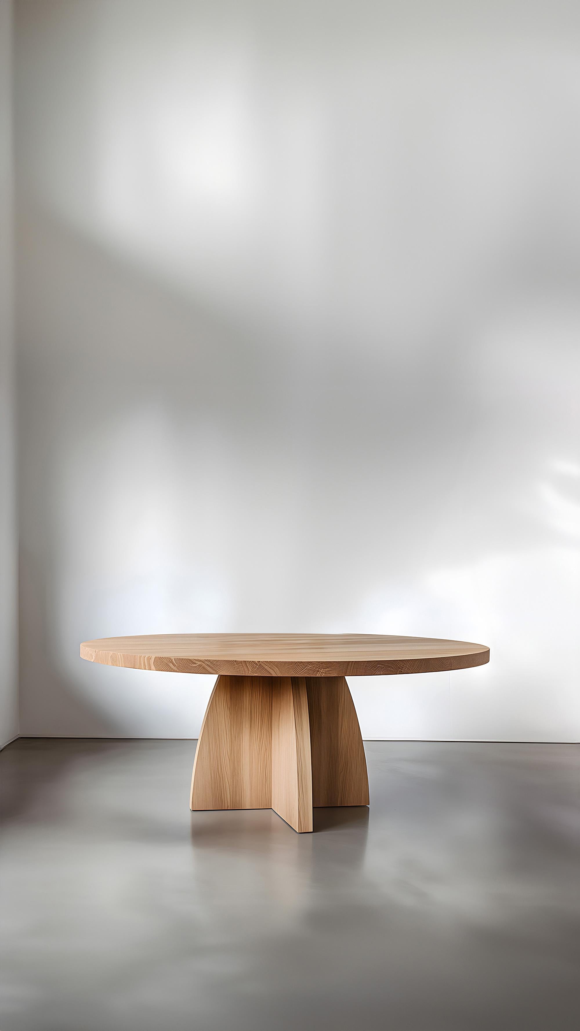 Modern Elegance at Mealtime, Solid Wood Socle Dining Tables by Joel Escalona No31 For Sale