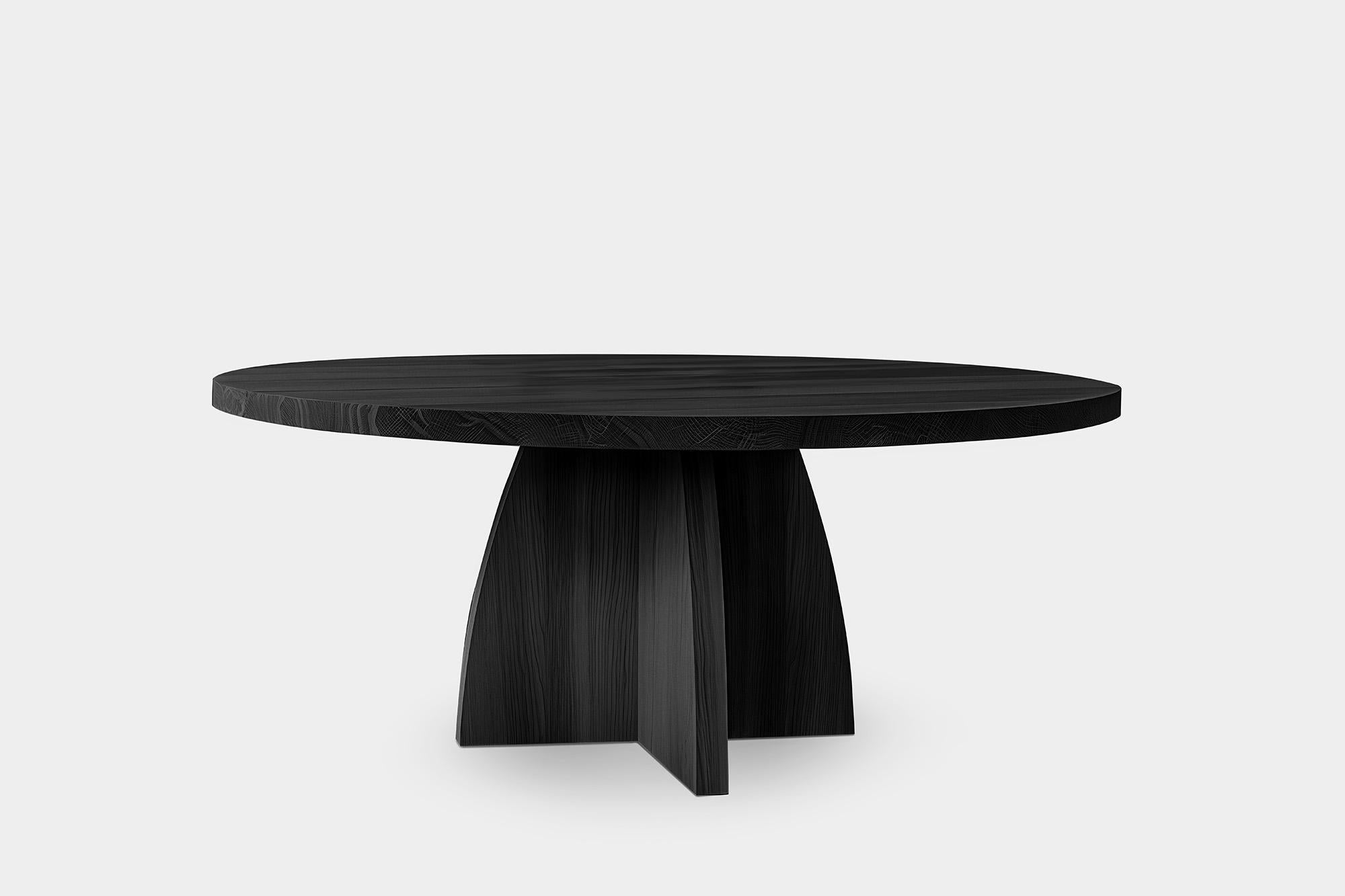 Mexican Elegance at Mealtime, Solid Wood Socle Dining Tables by Joel Escalona No31 For Sale