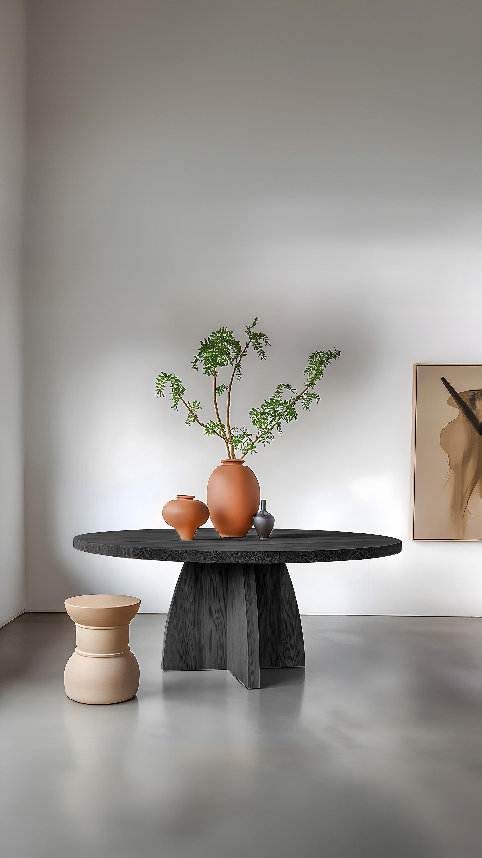 Elegance at Mealtime, Solid Wood Socle Dining Tables by Joel Escalona No31 In New Condition For Sale In Ciudad de México, CDMX