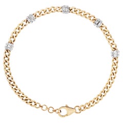 Elegance Diamond 14K (or 18k upon request) Yellow Gold Link Bracelet