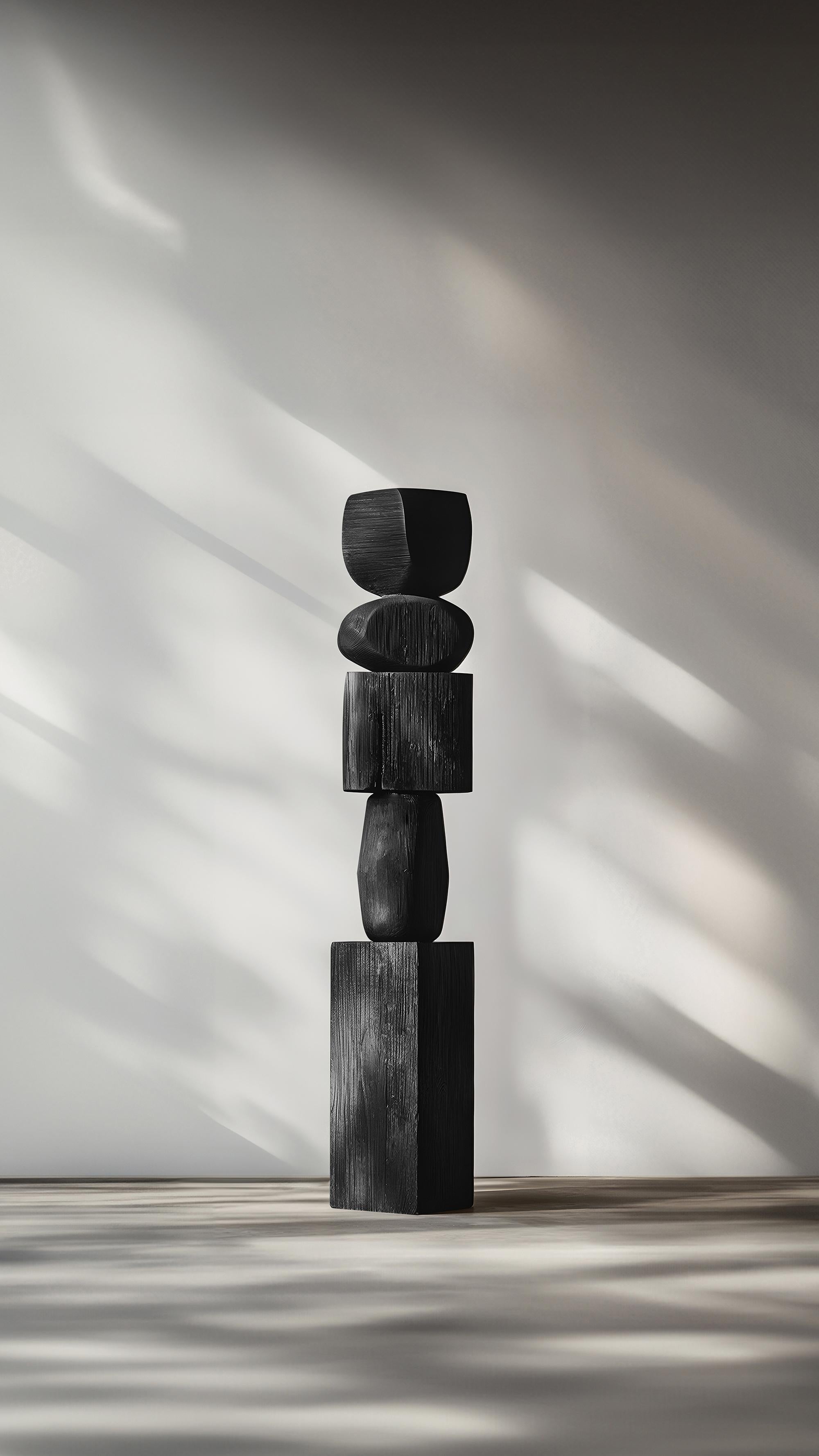 Mexican Elegance in Black Solid Wood by NONO, Still Stand No78 Redefined For Sale