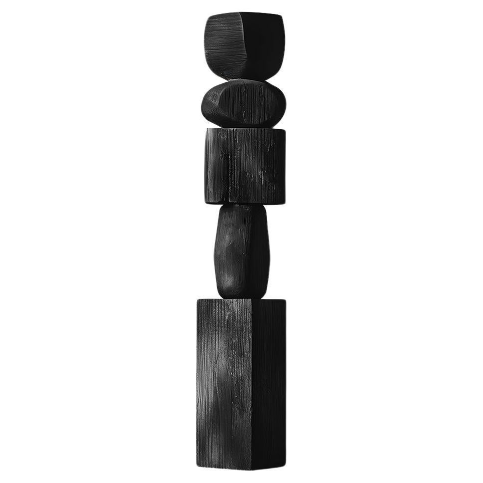 Elegance in Black Solid Wood by NONO, Still Stand No78 Redefined For Sale